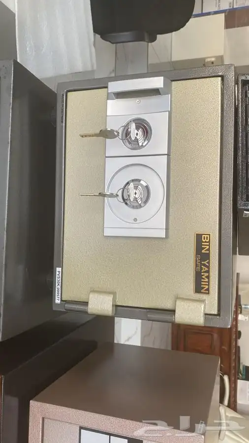 خزنة خزن ضد الحريق تجوري برقم سري ومفتاح خزائن بصمة 1