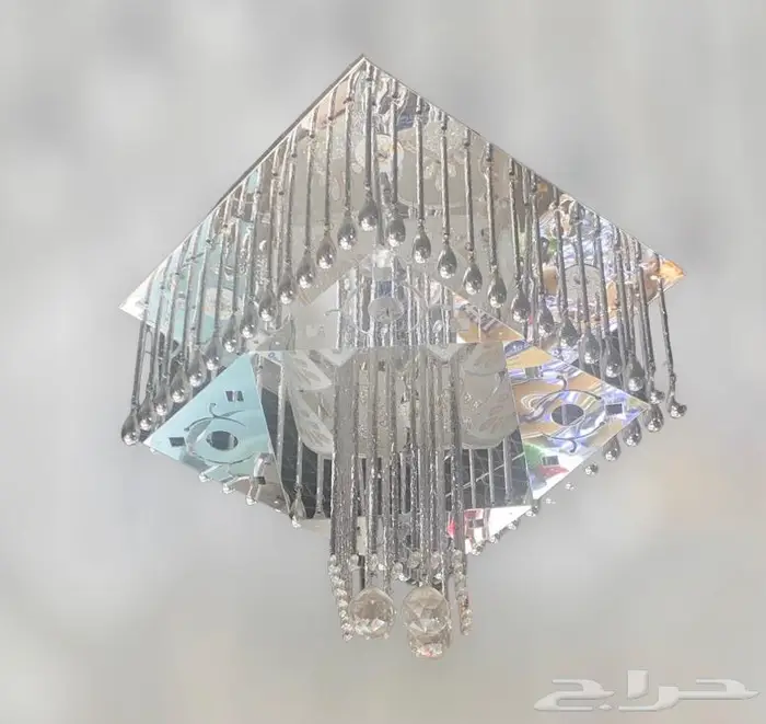 نجف ثريا لطش و كرستال ذهبي وفضي 4