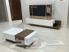 طقم طاولة تلفاز مع طاولة وسط مع ركن قهوه 20