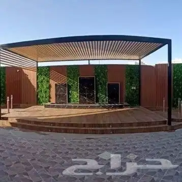 عشب جداري نجيله صناعي شلالات و نوافير مظلات 5