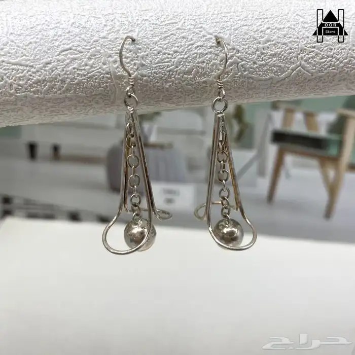 حلقان فضة إسترليني عيار 925 24
