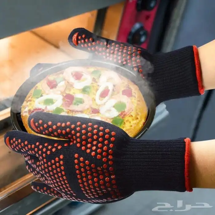 قفاز ضد النار واللهب والجمر لحمل القدور والاسياخ الحاره 2