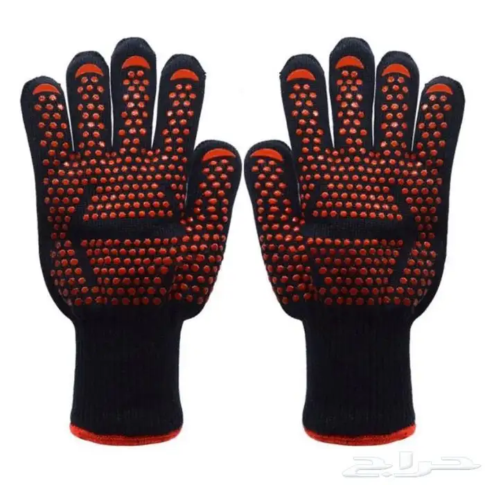 قفاز ضد النار واللهب والجمر لحمل القدور والاسياخ الحاره 4