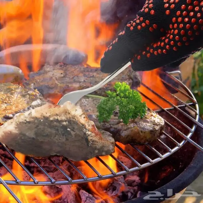 قفاز ضد النار واللهب والجمر لحمل القدور والاسياخ الحاره 3