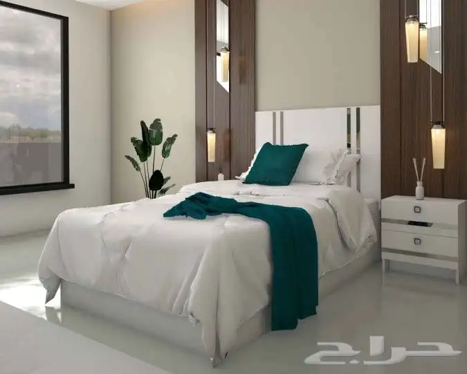 سرير نوم مقاس 120 سم 200 سم لون ابيض 4