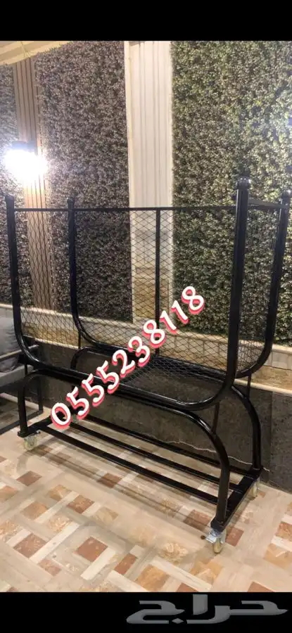 استاند وحامل حطب جودة عاليه حديد قوي مع الطربال والتوصيل 46