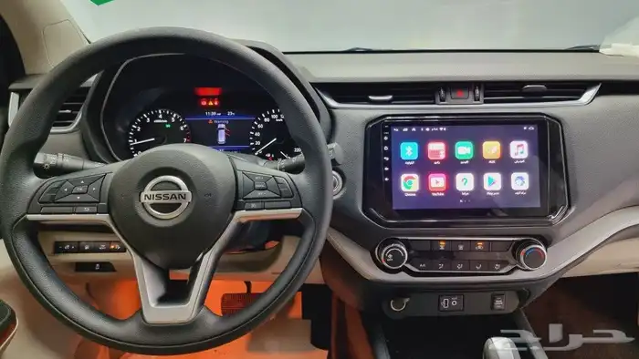 شاشة نيسان اكستيرا 2022 مع CarPlay وكامره 3