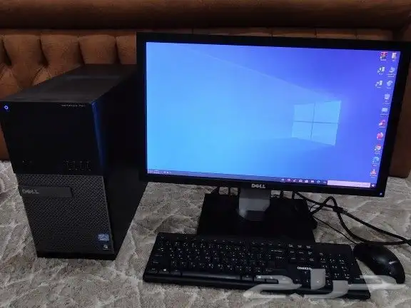 للبيع كمبيوتر مكتبي DELL معالج i5 رام 8 هارد SSD512 شاشة 22 0