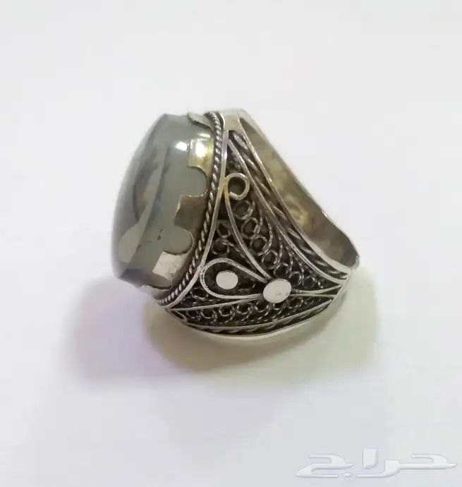 خاتم عقيق يماني شجري 3