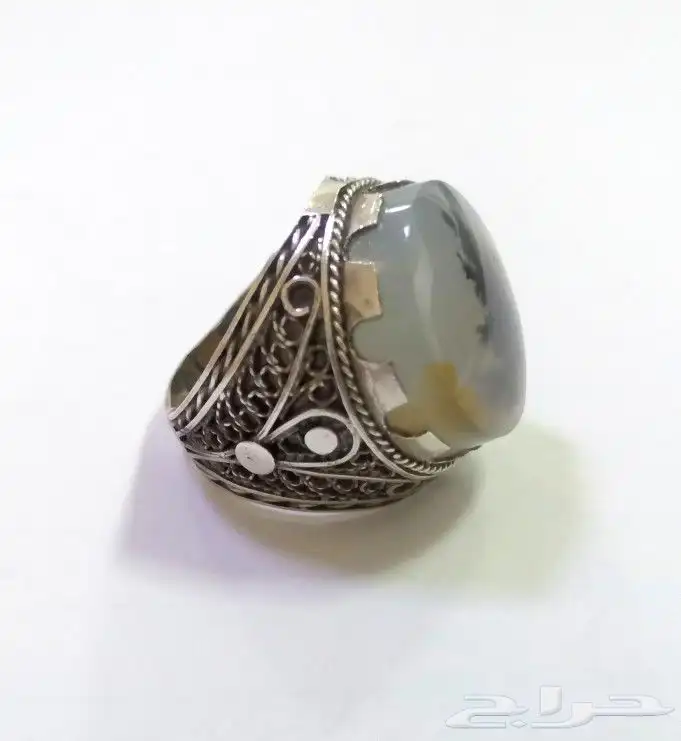 خاتم عقيق يماني شجري 2