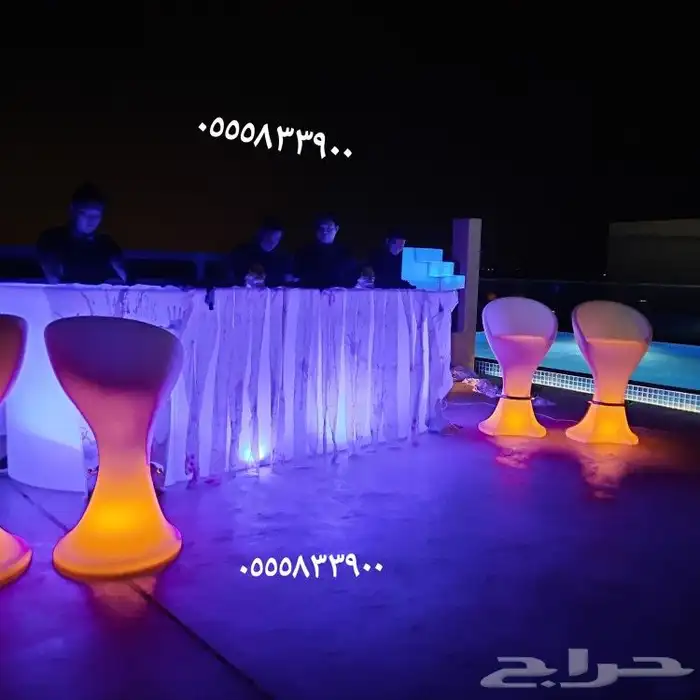 تنسيق حفلات بار مضي مكعبات مضيئه 27