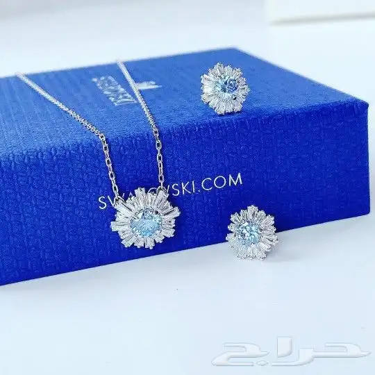 سلسال ماركه سوارفسكي خاتم واسوارة 14