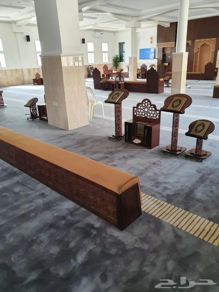 تكاية مساندظهر مساجد دواليب وحوامل مصاحف ديكورات مساجد 38