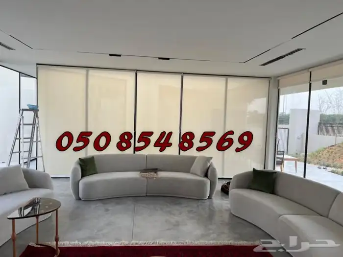 ستائر كهربائية ويدوي وابواب جلد اكرديون 2