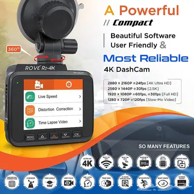 توثيق كل اللحظات داش كام بدقة عالية جدا واي فاي ودقة 4k 5