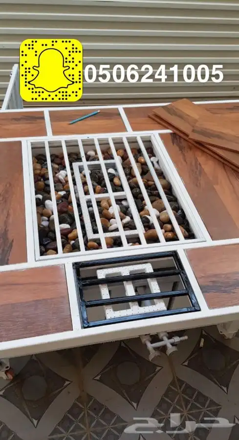 طاولات او منقد تدفئه خارجيه سيراميك مشبات منقل حدايق 56