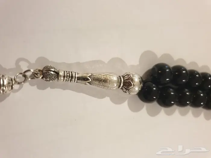 سبحة عقيق اسود فاخر 7