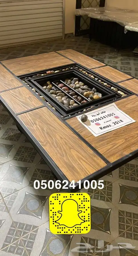 طاولات او منقد تدفئه خارجيه سيراميك مشبات منقل حدايق 84