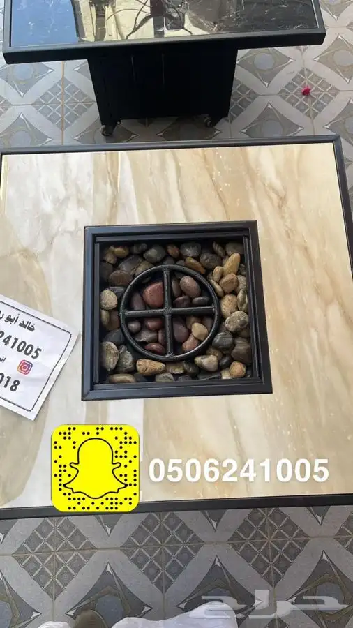 طاولات او منقد تدفئه خارجيه سيراميك مشبات منقل حدايق 74