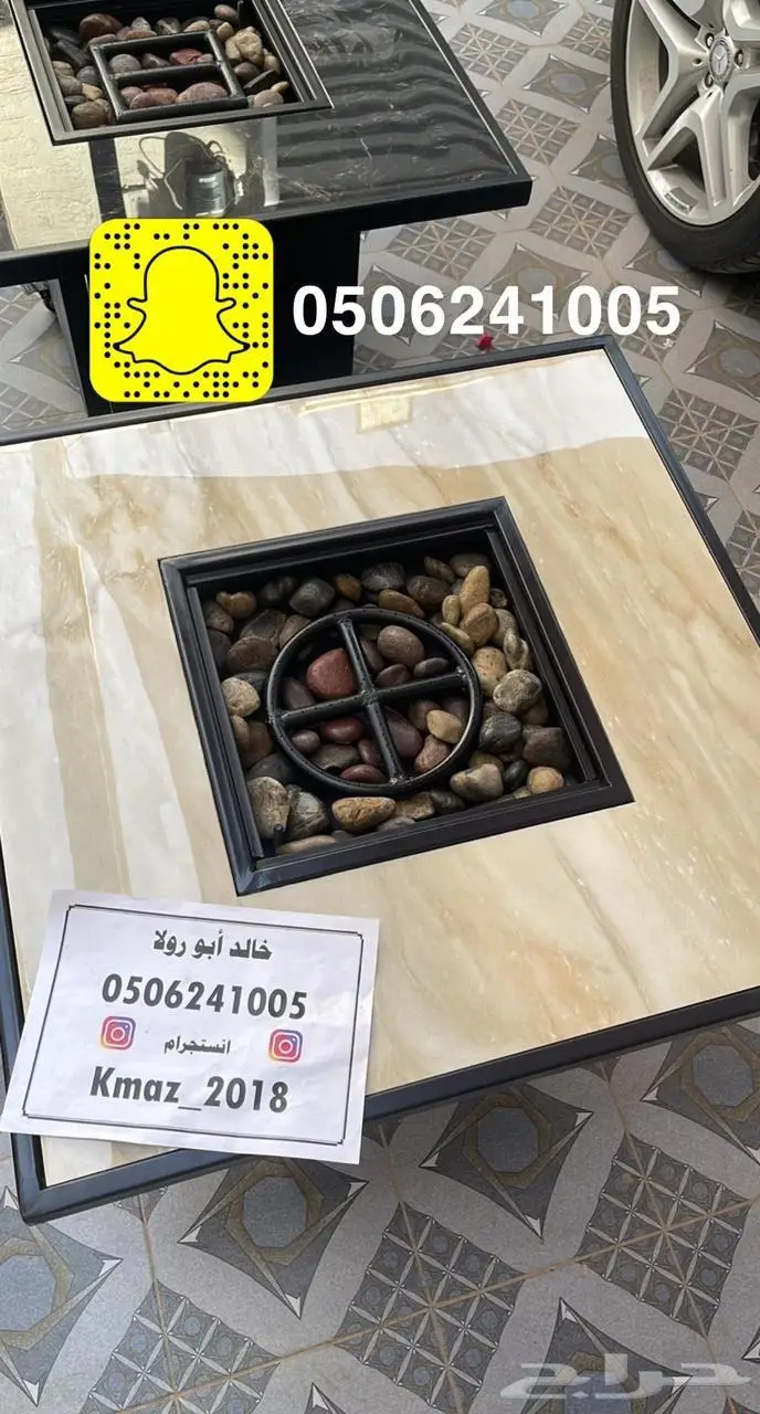 مدفاه منقد او منقل فحم وطاولات تدفئه او حطب او غاز للحدائق 77