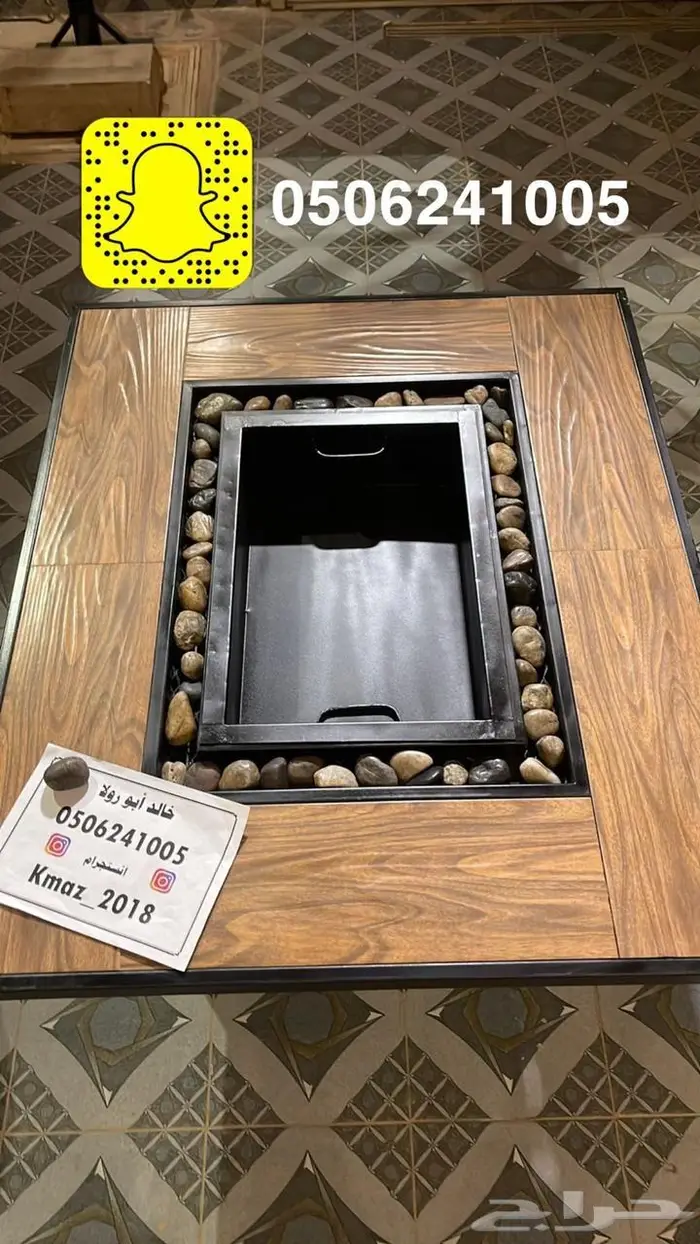 مدفاه منقد او منقل فحم وطاولات تدفئه او حطب او غاز للحدائق 55