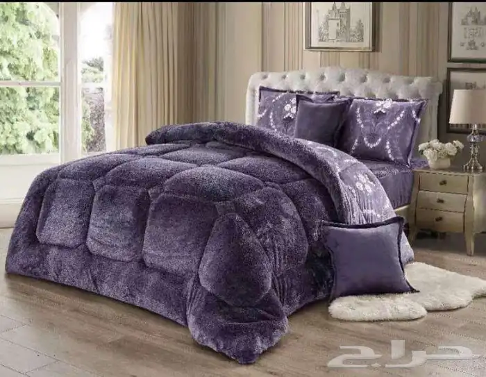 مفارش شتويه وجهين مخمل فرو بسعر الجمله 43