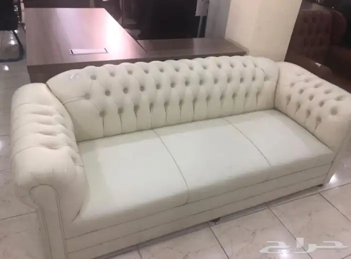 كنب جلد مكتبي جديد بالكرتون 6