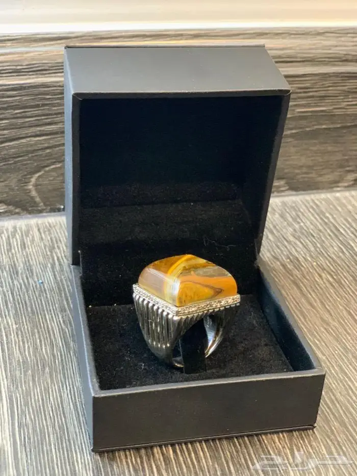 خاتم الماس فضه بحجر فاخر 0