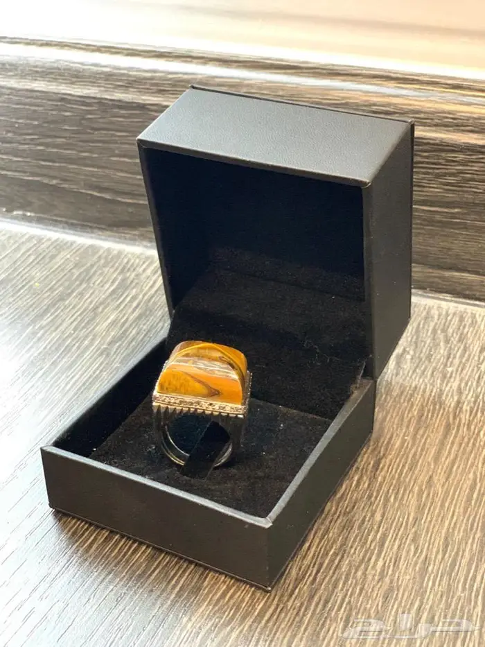 خاتم الماس فضه بحجر فاخر 2