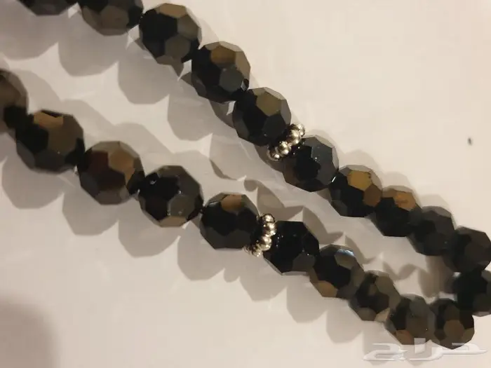 سبحة كريستال اسود صغيرة مخزنة 5