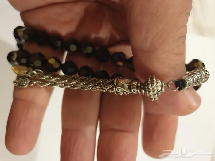 سبحة كريستال اسود صغيرة مخزنة 13