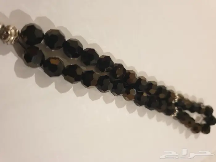 سبحة كريستال اسود صغيرة مخزنة 12