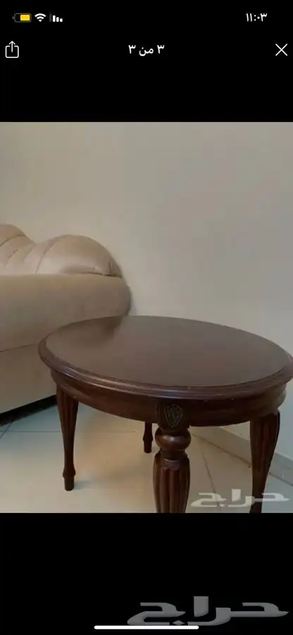 طاوله خشب ماليزي جانبيه 2