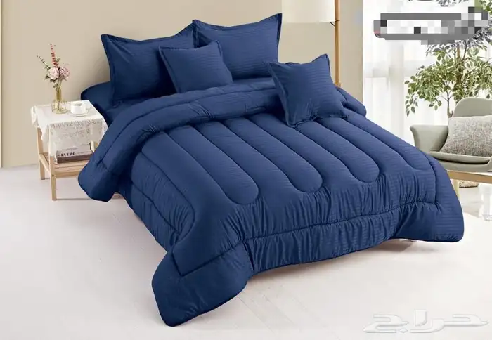 مفارش سرير فندقي مقلم 7 قطع ب250 ريال 16