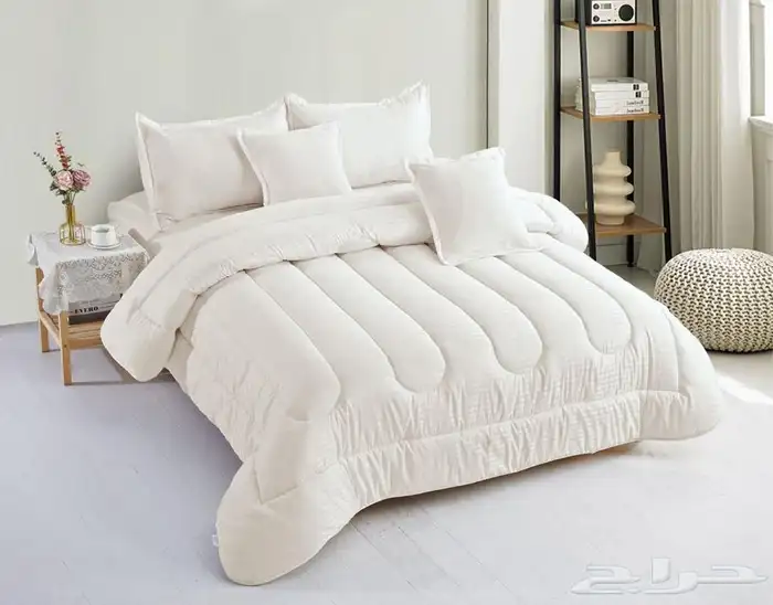 مفارش سرير فندقي مقلم 7 قطع ب250 ريال 13