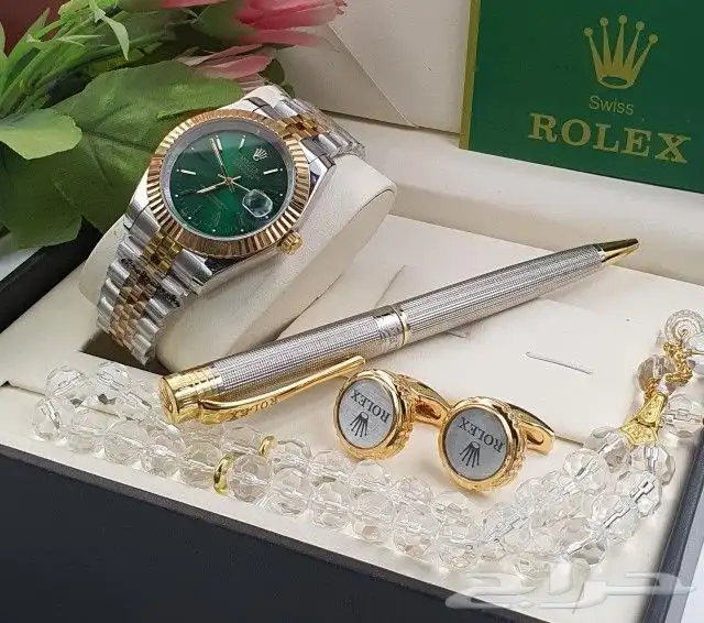 عرض اطقم رولكس رجالي ساعه قلم كبك 365SR 21
