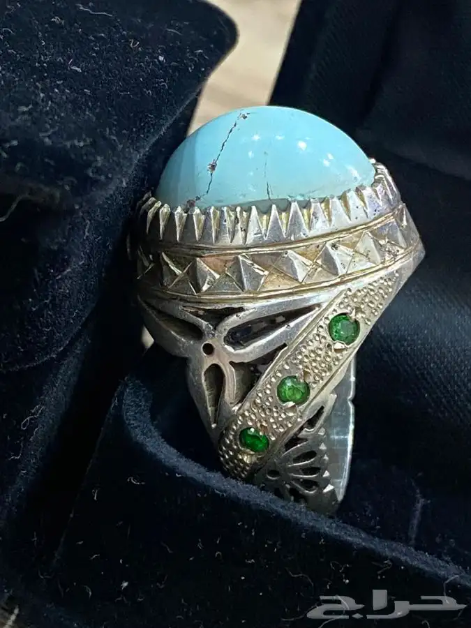 فيروز نيشابوري ايراني صافي بعرق بوسط الحجر قبه صياغة شاكري 1