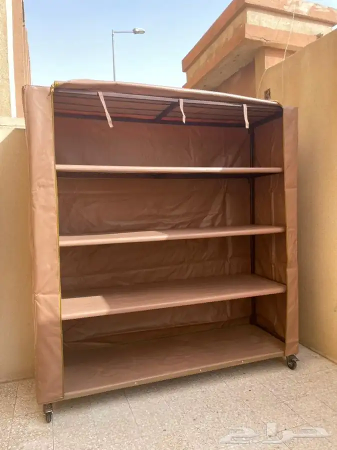 دولاب عزبة متحرك ارفف متنقل دولاب خفض وتخزين اغراض 1