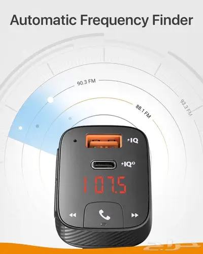 Rova Anker T2   شاحن سيارة ذكي PD   IQ مع بلوتوث وميكروفون 5