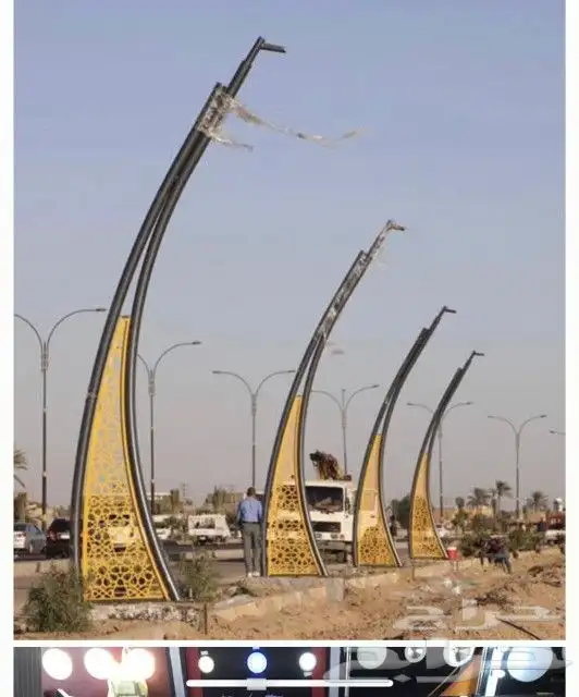 اعمدة مضلع ديكور مخروطي 6
