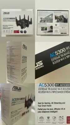 راوتر اسوس ثلاثي الموجات للواي فاي 4