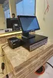 كاشير لمس ميزان باركود ورق رول طابعة فواتير قارء باركود 9