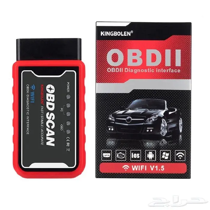 جهاز فحص كمبيوتر السيارة OBD 1.5V -الاصلي وايفاي 0