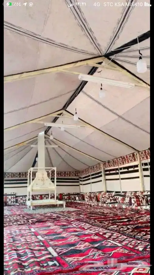تجهيز مخيمات بيوت شعر ابيض واسود 5