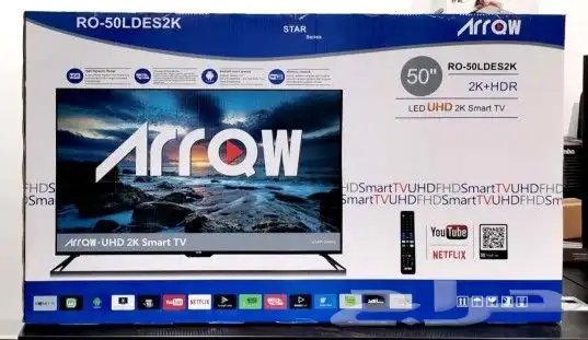 شاشة ارو 50 بوصة سمارت 2k تدعم 4k 0