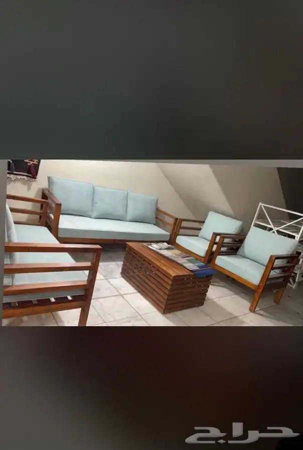 جلسات خارجية حدائق جاهزة تفصيل خشب حديد مركاز 0