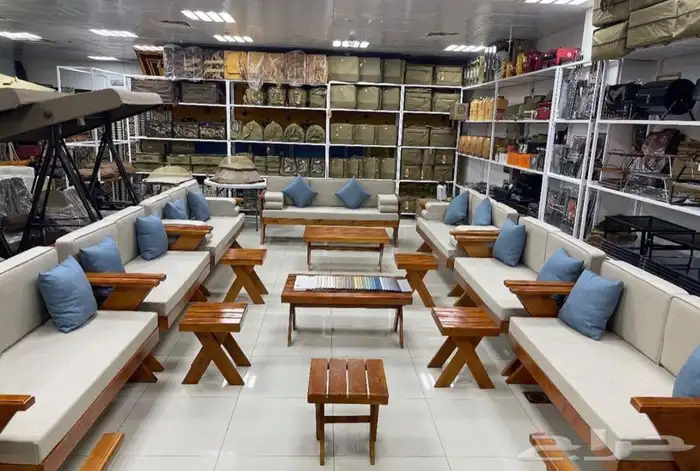 جلسات خارجية حدائق جاهزة تفصيل خشب حديد مركاز 2