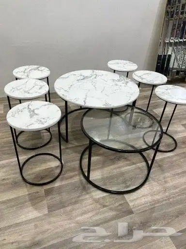 طقم 8 قطع طاولات سعر 550 توصيل مجانا 0