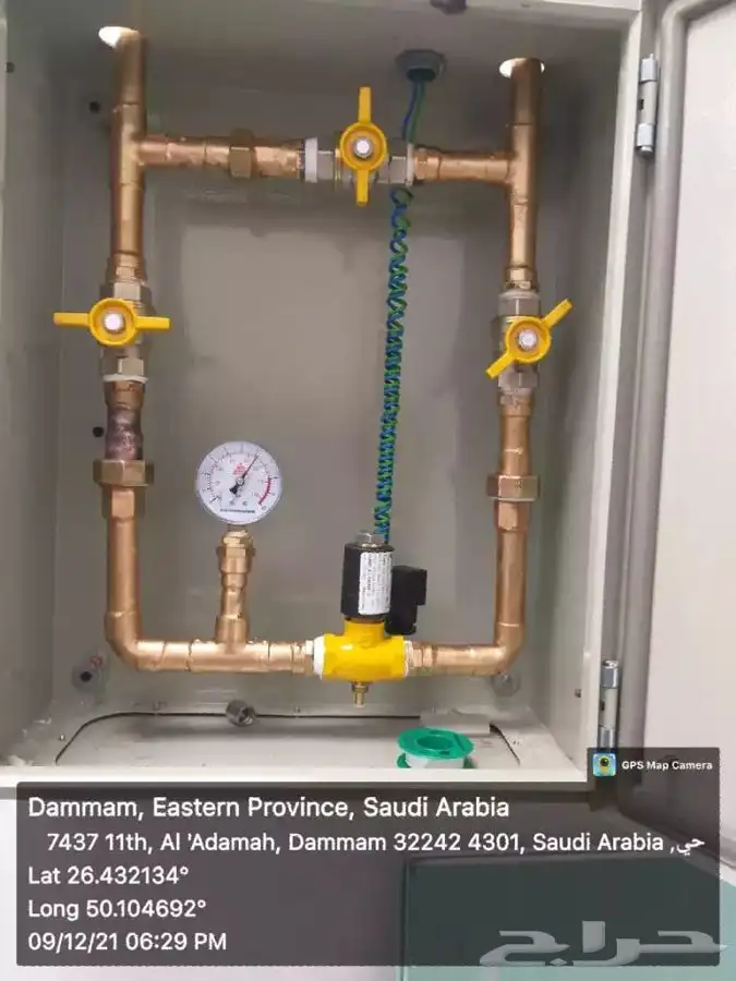 خزان غاز مواسير غاز كاشف غاز صمام غاز عداد غاز 3