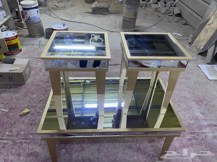 طاولة كنب بالمرايا 5